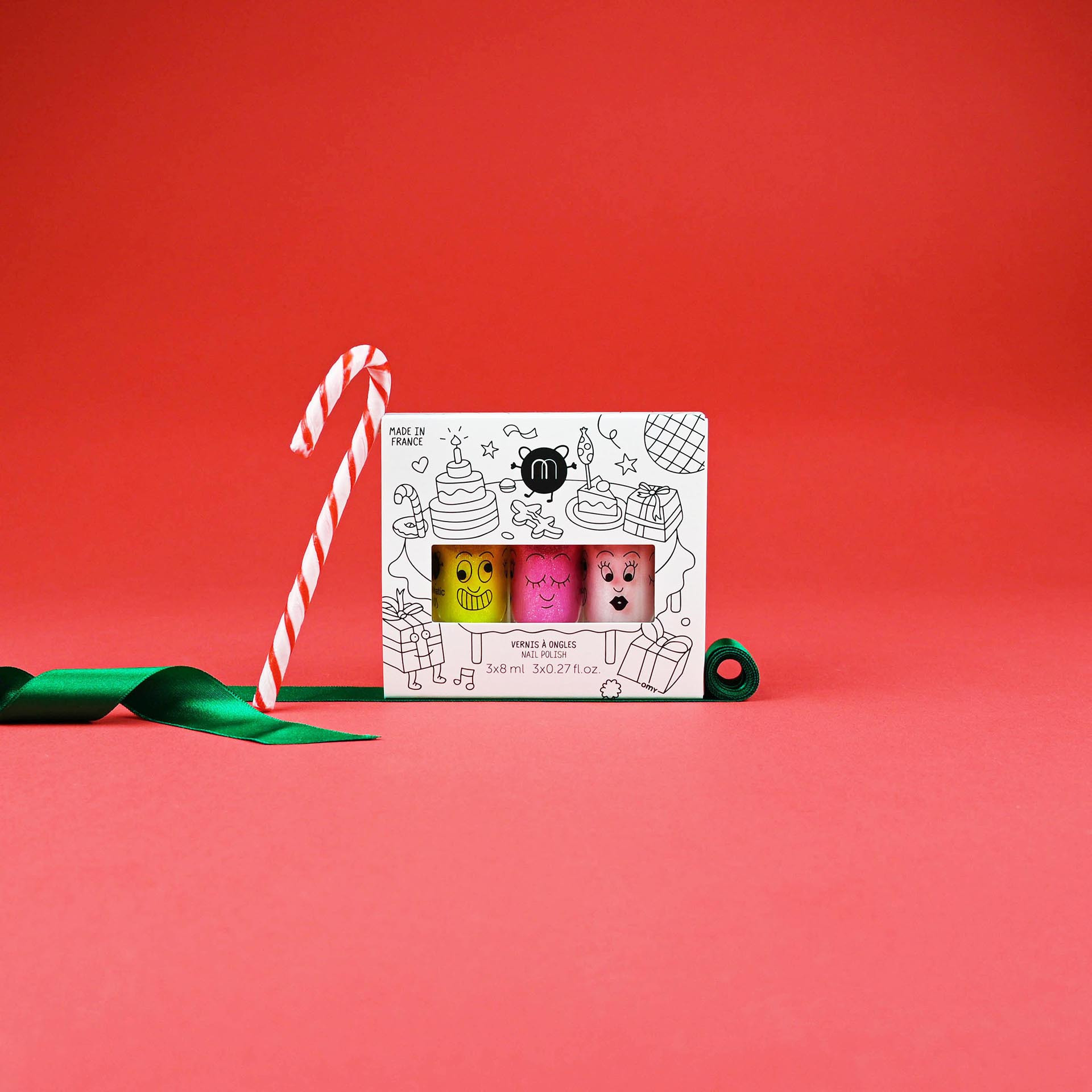 3 kids nail polishes custom box Christmas Gift Ideas