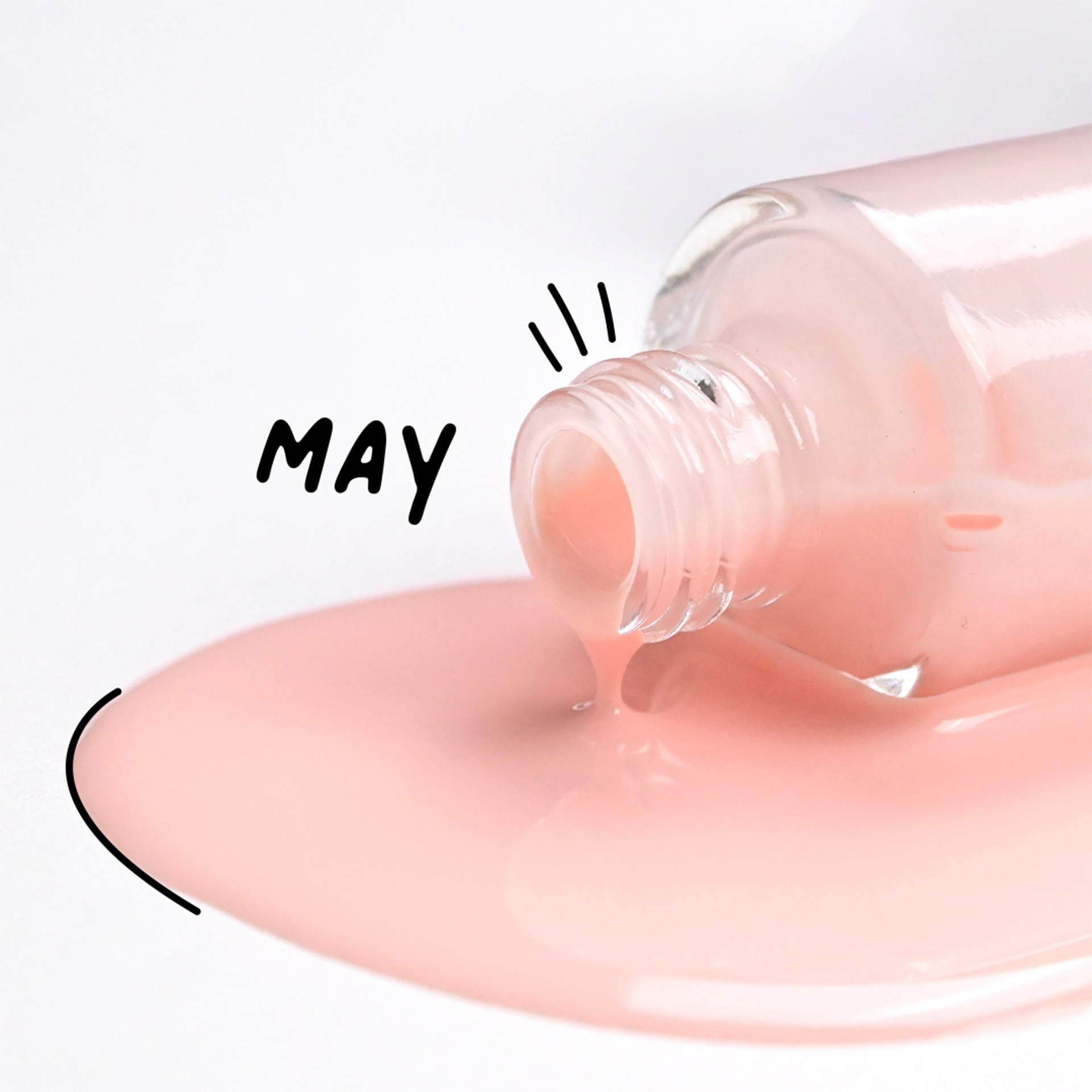 May - powdery pink