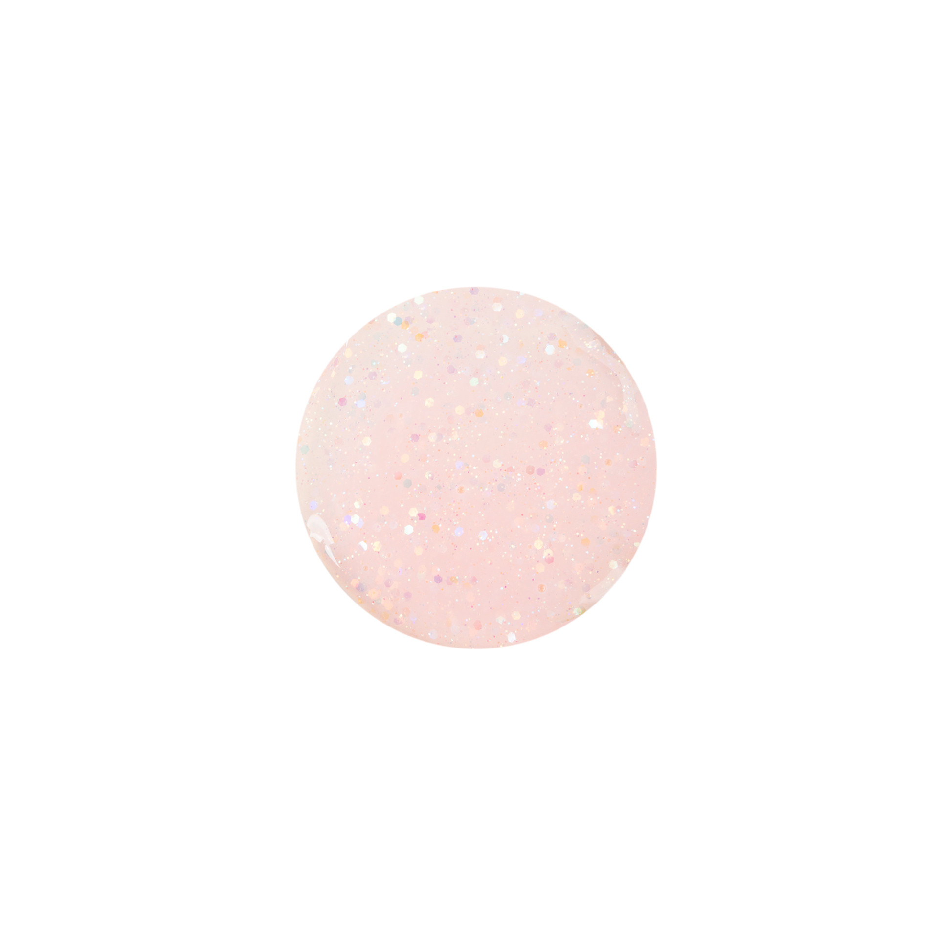 Polly - clear pink glitter