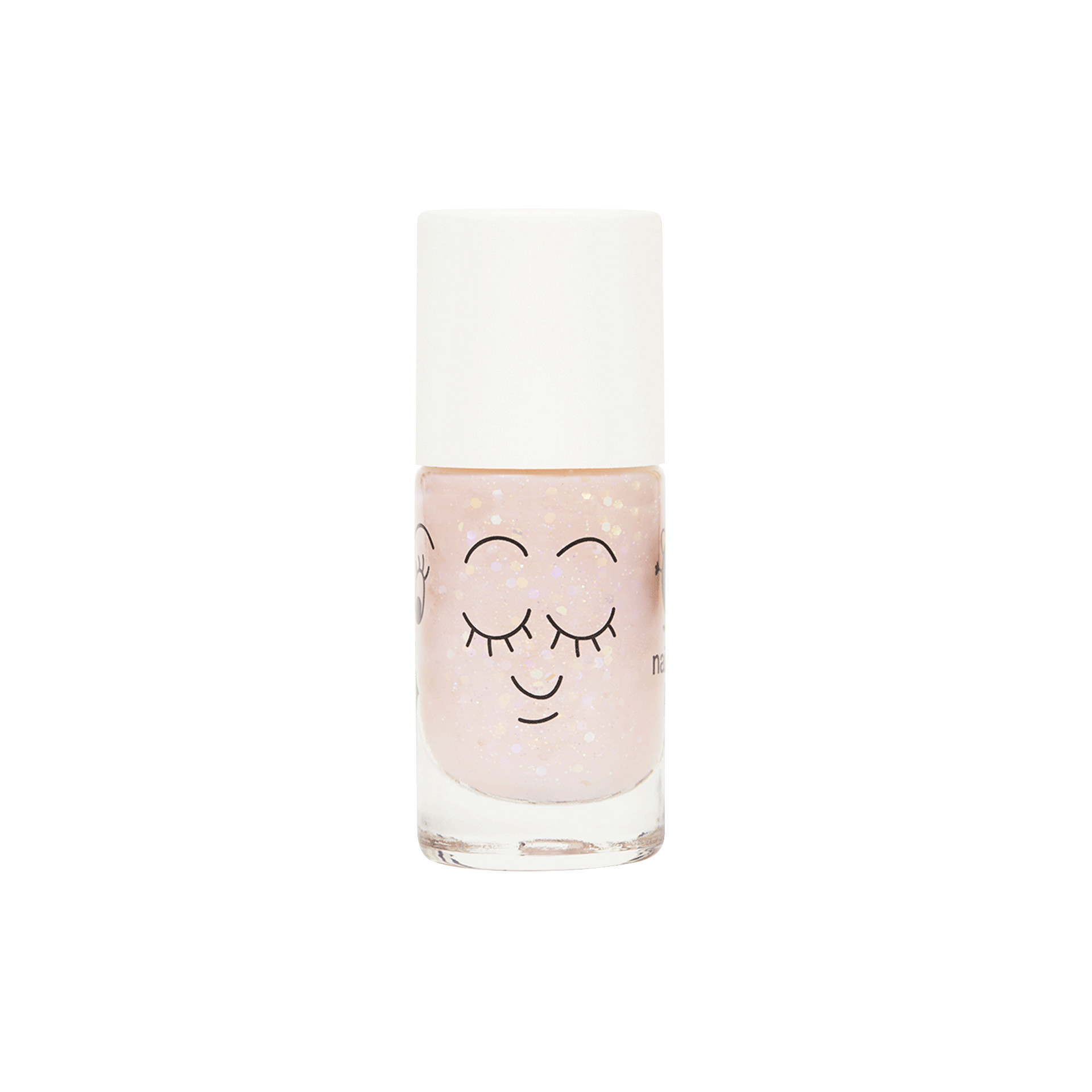 Vernis Pailleté Enfant rose transparent Polly sans packaging