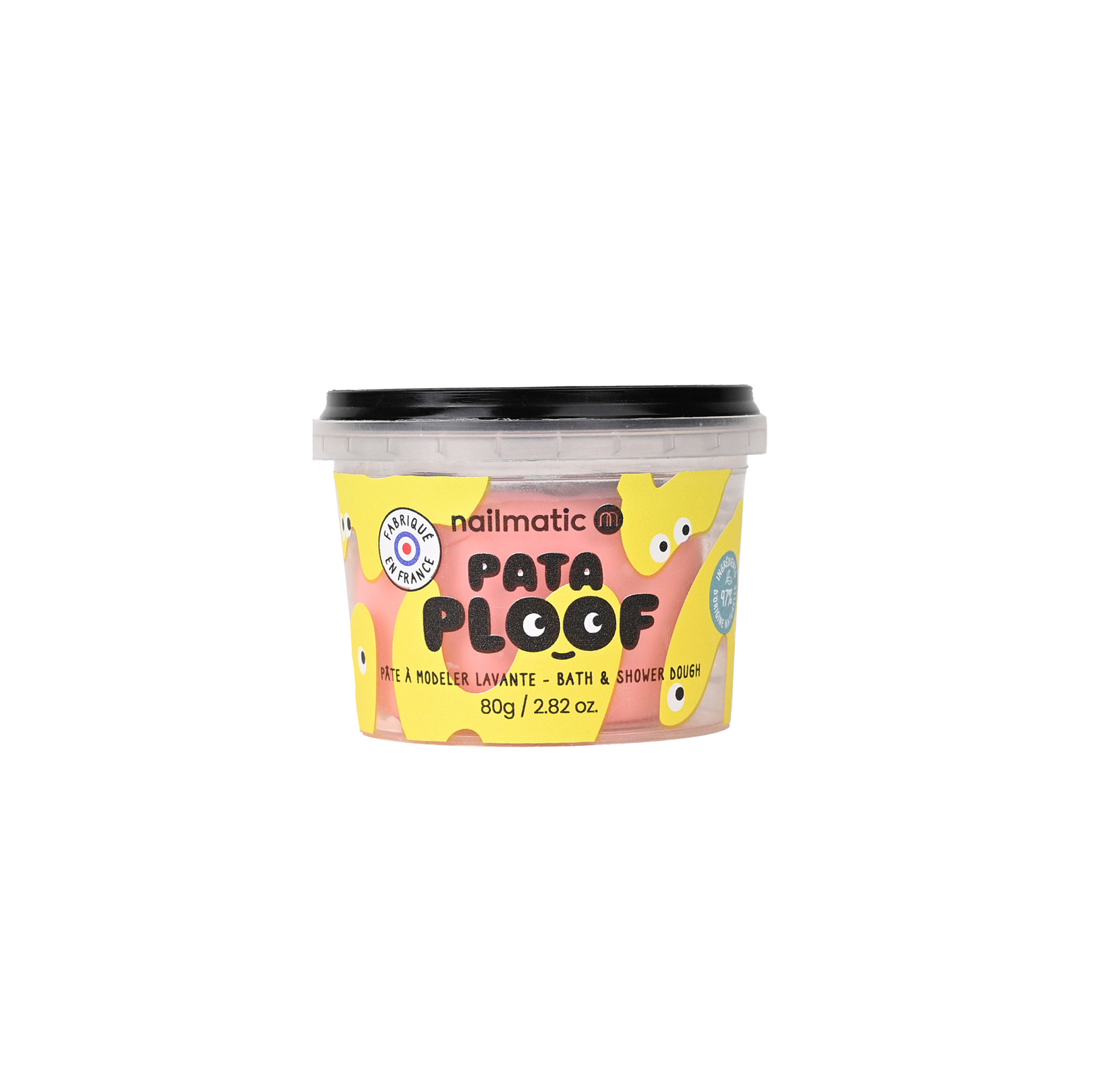 Pate a modeler pour le bain rose claire avec packaging