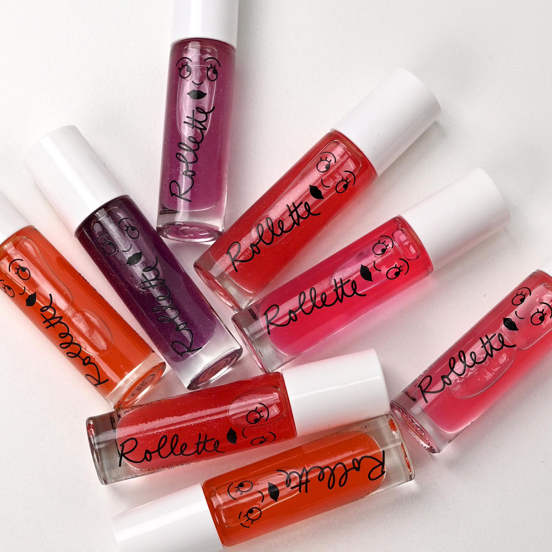 Strawberry Glitter Lip Gloss - Rollette