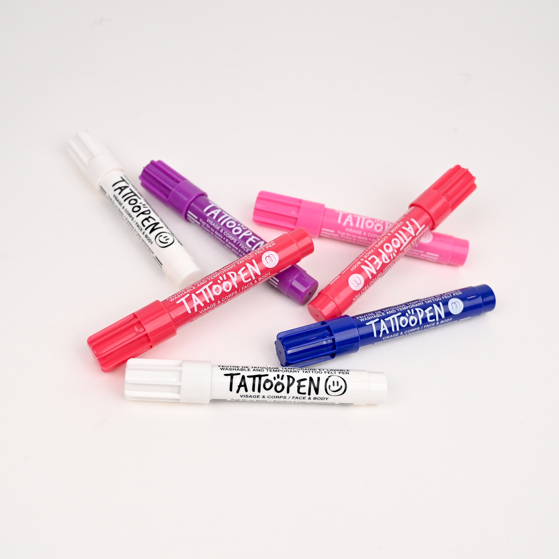Lot de feutres Tattoopen pour maquillage enfant