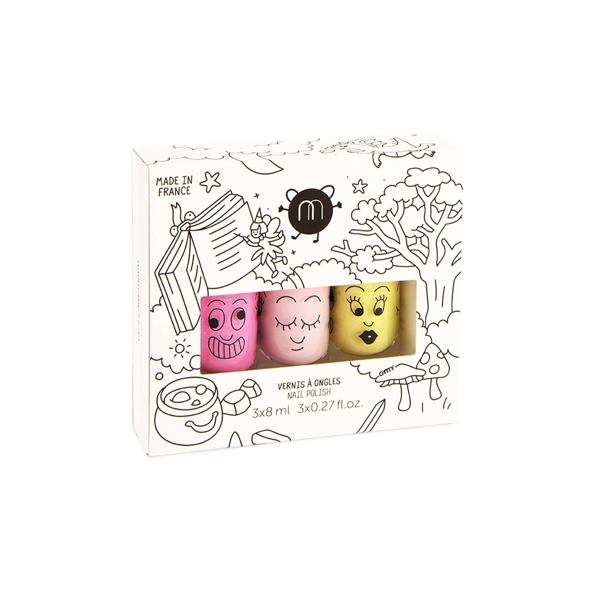 magic forest 3 vernis coffret vernis à ongles lulu bella dolly maquillage enfant nailmatic kids
