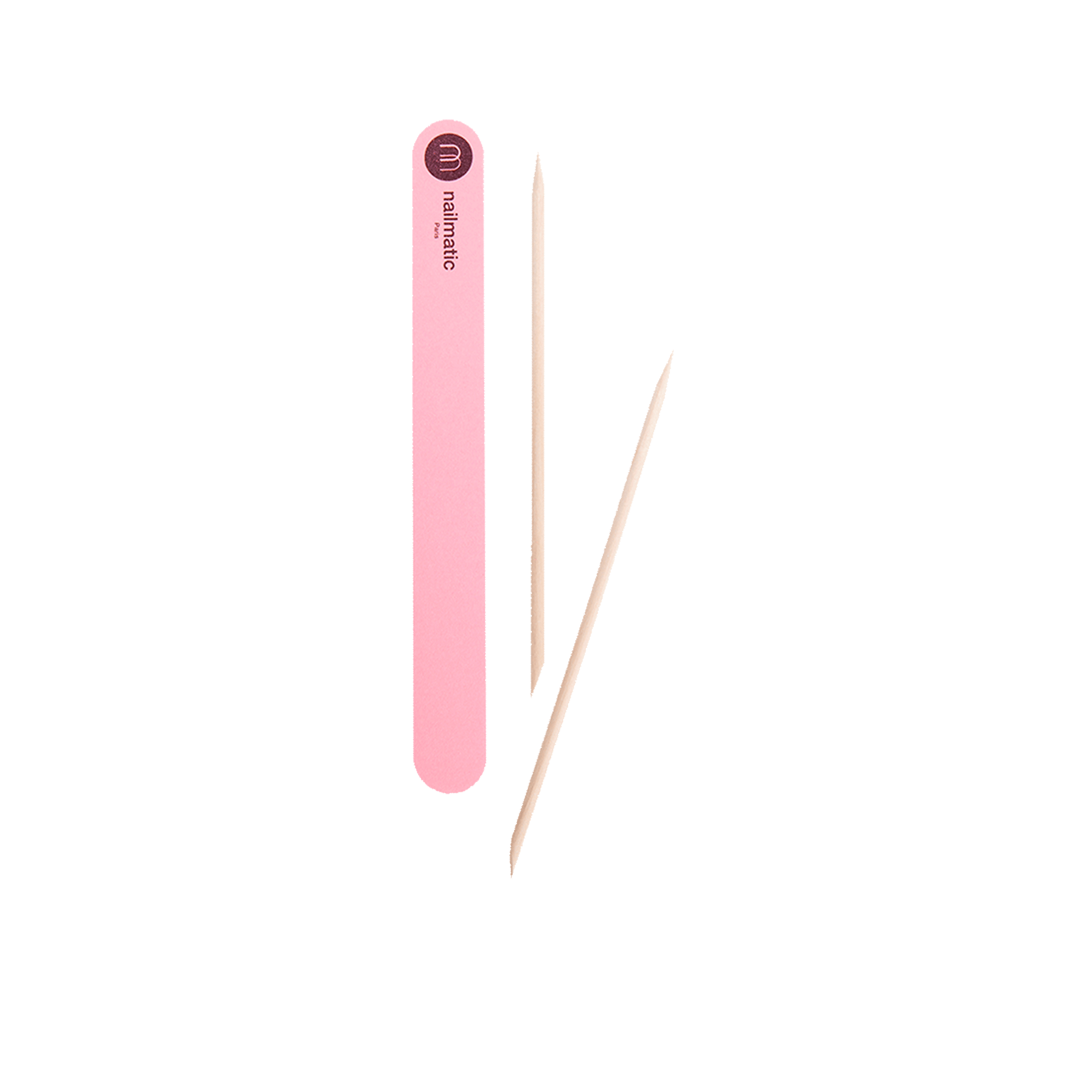 Double sided pink nail file kit