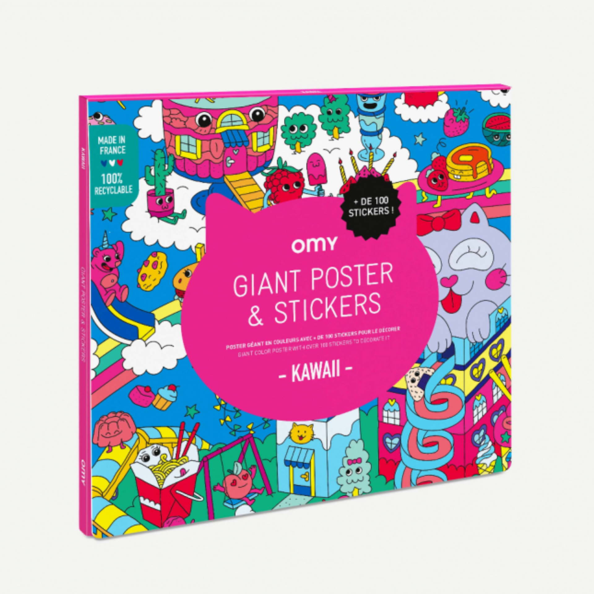 Giant poster with sitckers - Kawaï OMY x nailmatic kids