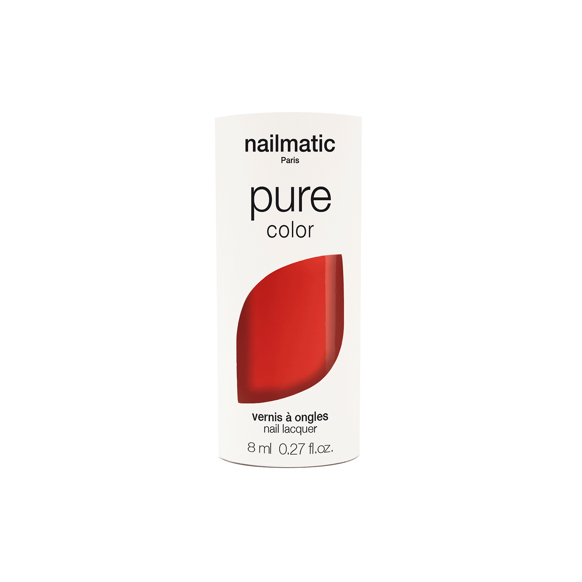 Plant-based nail polish – coral red – Ella