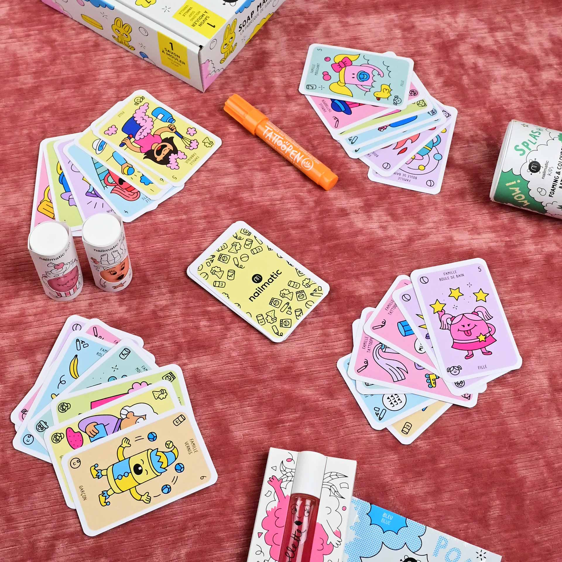 Card game 7 families nailmatic