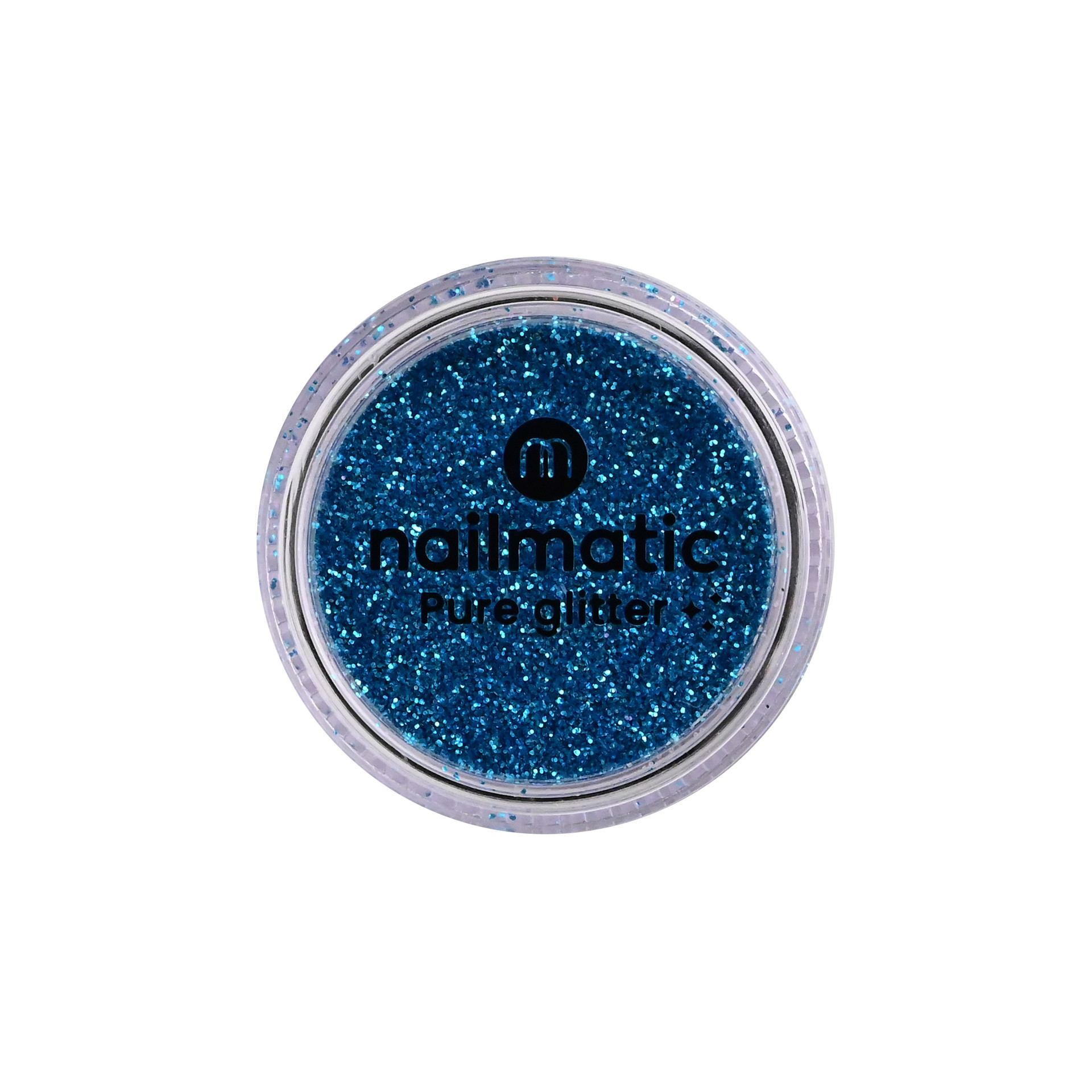 Small Sky Blue Glitters with brand packaging