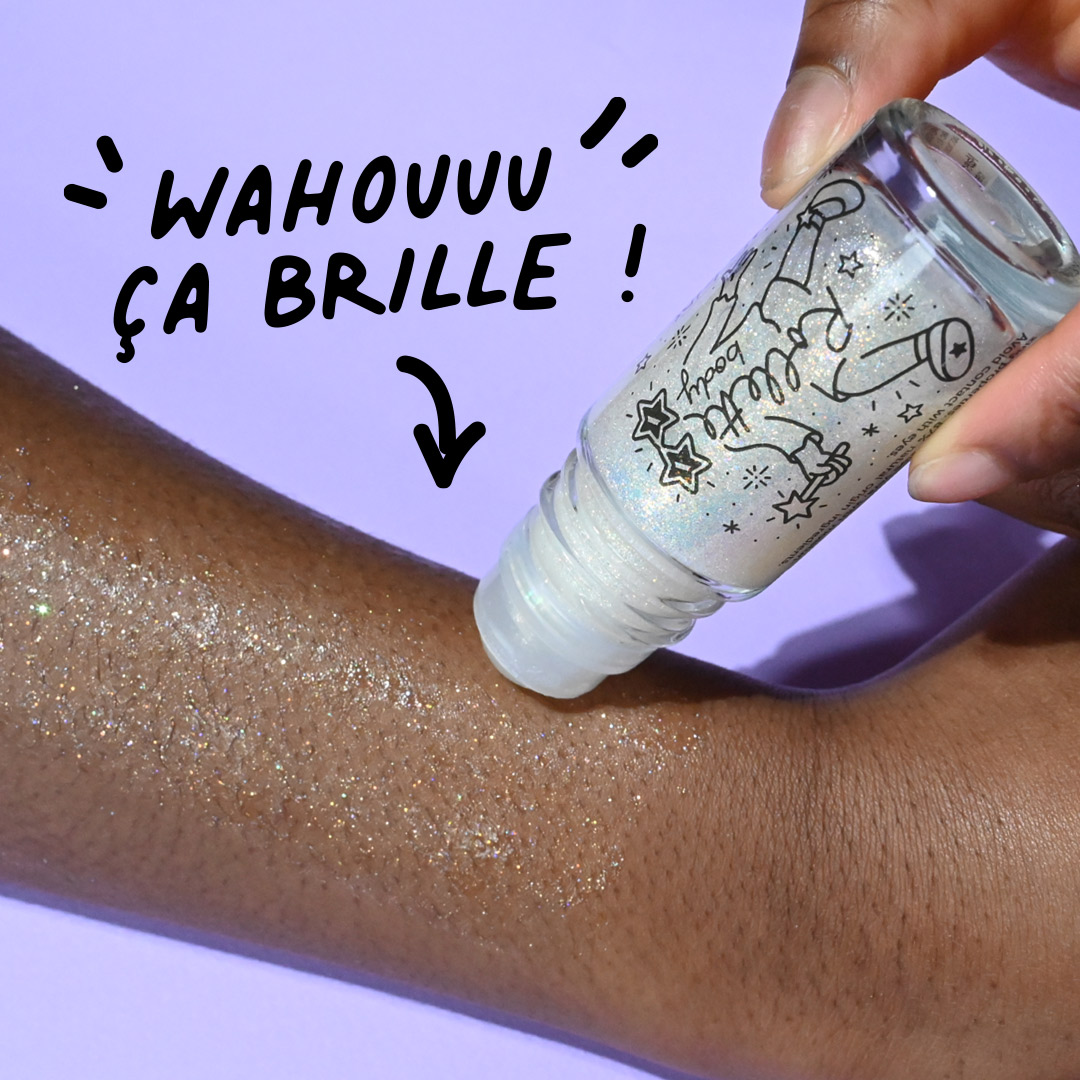 Maquillage Enfant Application Gel pailleté corps Body Rollette