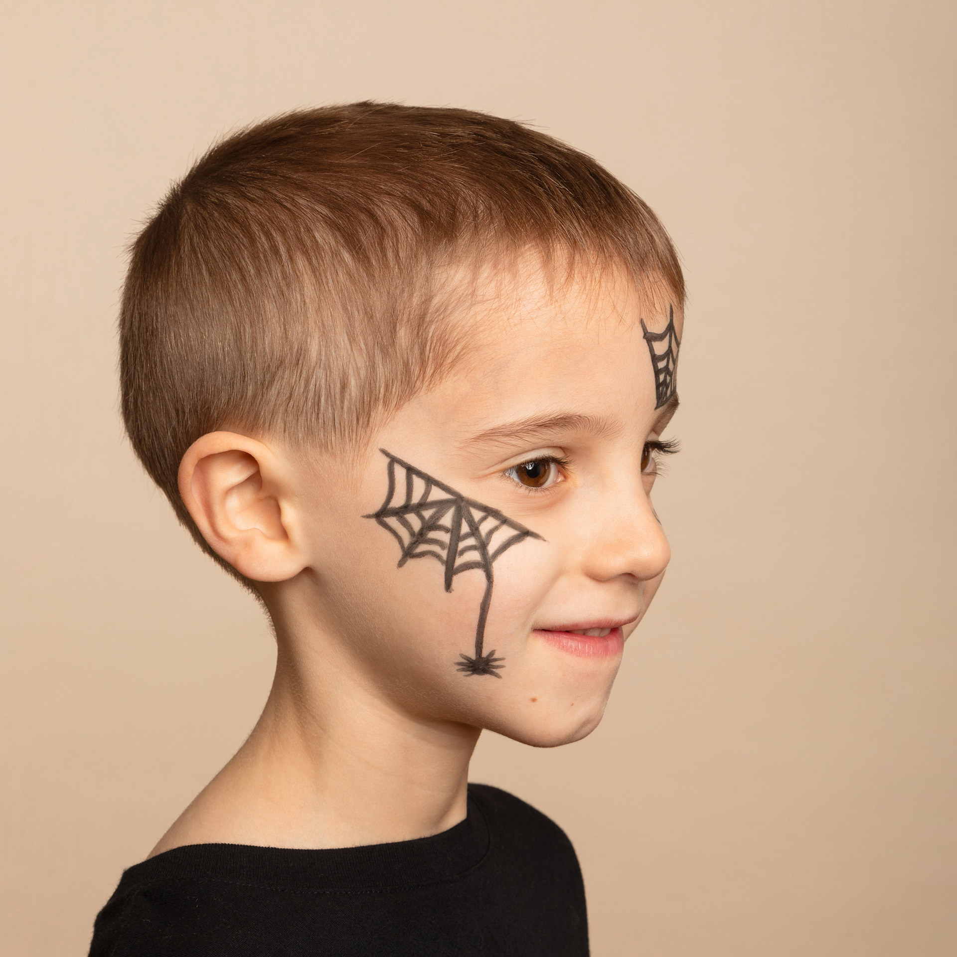 Maquillage Enfant Halloween Toile d'araignée facile