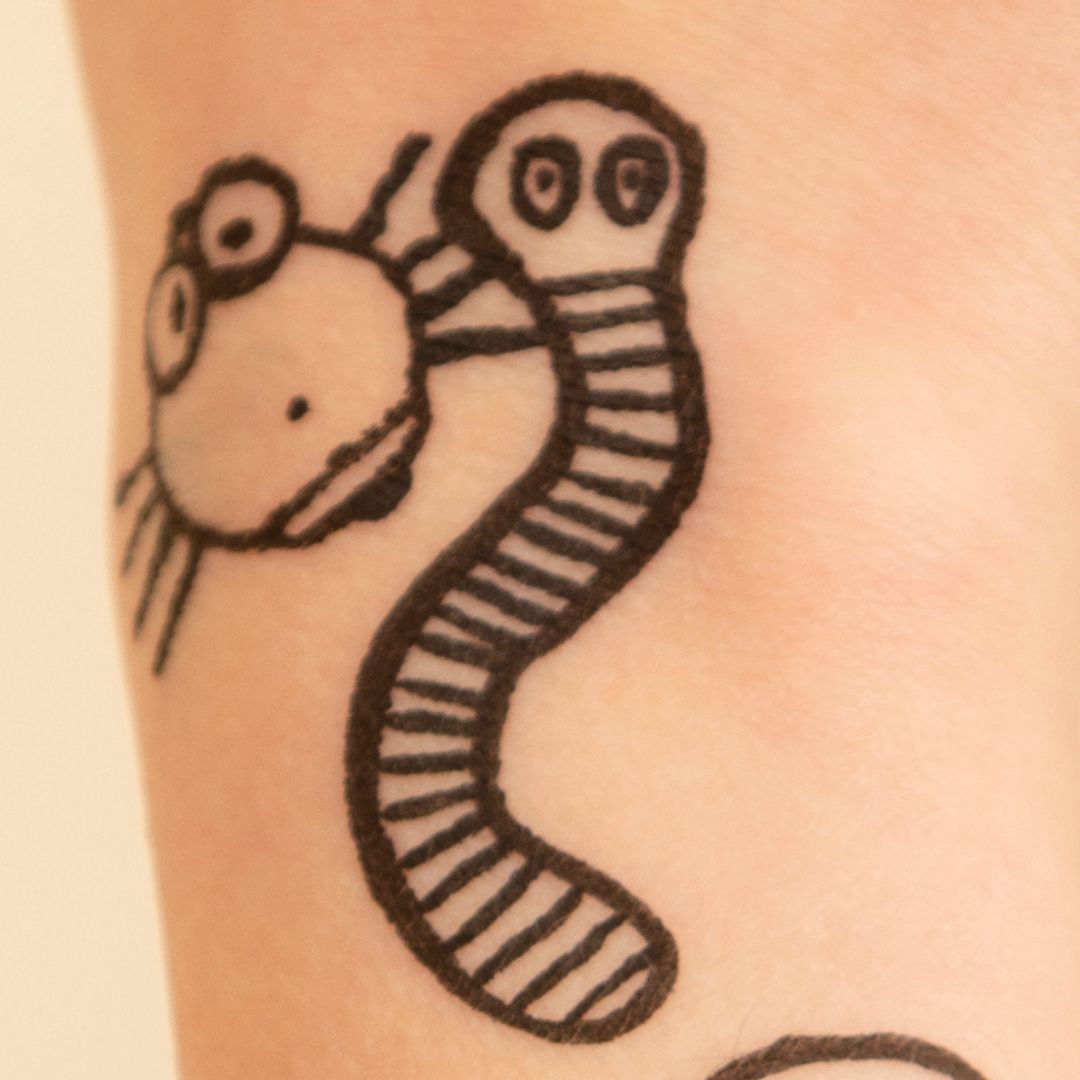 tuto tatouage enfant monstres serpent araignée étape 3