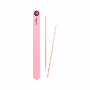 Double sided pink nail file kit